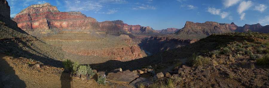 pano from the last day, from the Hermit Trail - scroll L-R to view it 
all 